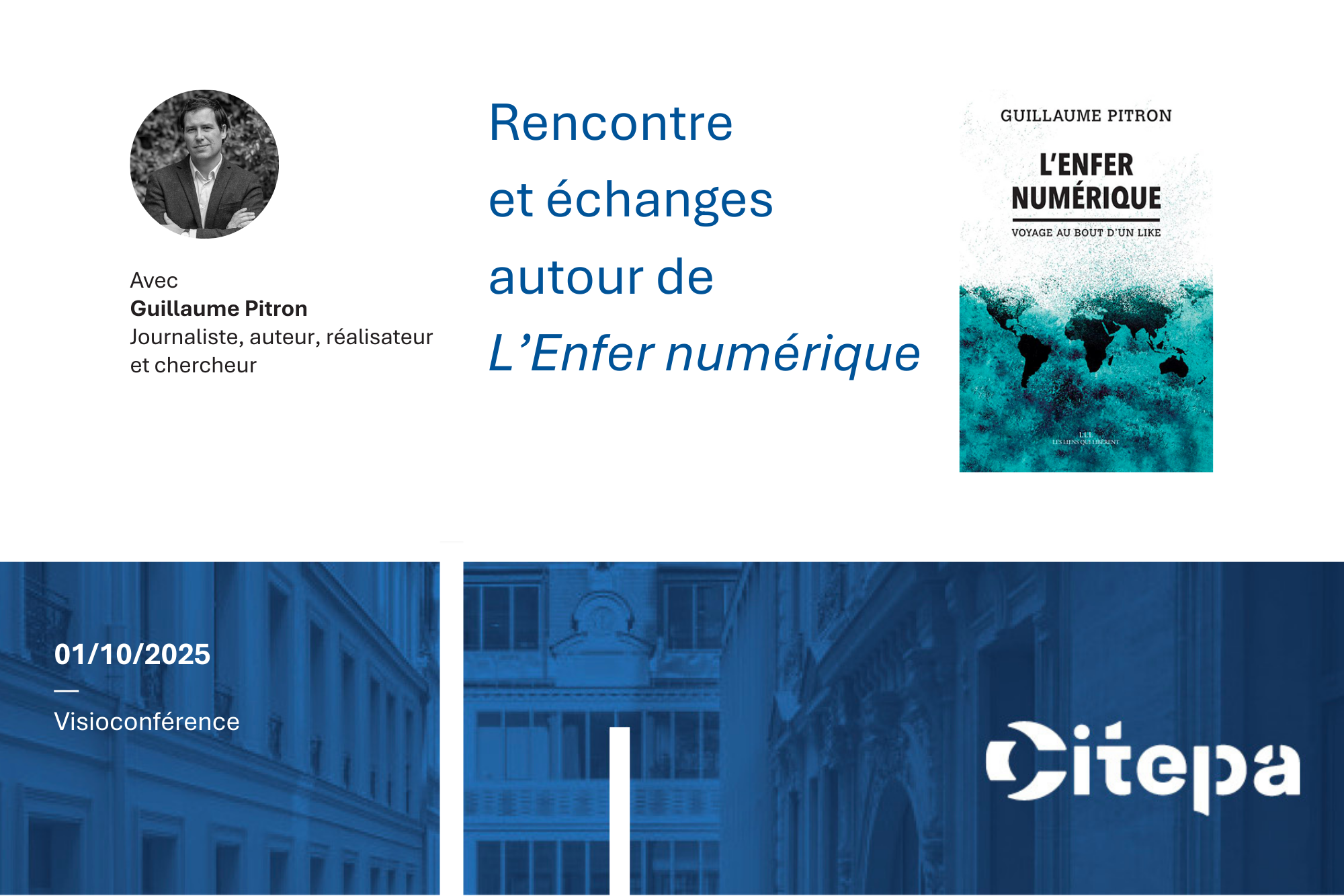 Petit-déjeuner du Citepa le 01/10/25 | Rencontre et échanges autour de L’Enfer numérique